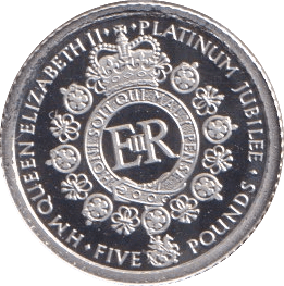 2022 PLATINUM FIVE POUNDS ( PROOF ) - Platinum Coins - Cambridgeshire Coins