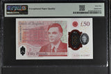 2023 FIFTY POUNDS BANKNOTE S. JOHN P401a PMG 65 GEM UNCIRCULATED AJ24802987 - PMG CERTIFIED ENGLISH BANKNOTES - Cambridgeshire Coins