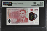 2023 FIFTY POUNDS BANKNOTE S. JOHN P401a PMG 65 GEM UNCIRCULATED AJ29863261 - PMG CERTIFIED ENGLISH BANKNOTES - Cambridgeshire Coins