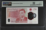 2023 FIFTY POUNDS BANKNOTE S. JOHN P401a PMG 66 GEM UNCIRCULATED AJ26850890 - PMG CERTIFIED ENGLISH BANKNOTES - Cambridgeshire Coins