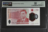 2023 FIFTY POUNDS BANKNOTE S. JOHN P401a PMG 66 GEM UNCIRCULATED AJ26850892 - PMG CERTIFIED ENGLISH BANKNOTES - Cambridgeshire Coins