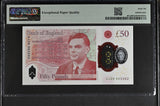 2023 FIFTY POUNDS BANKNOTE S. JOHN P401a PMG 66 GEM UNCIRCULATED AJ29863262 - PMG CERTIFIED ENGLISH BANKNOTES - Cambridgeshire Coins