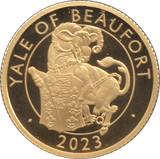 2023 GOLD PROOF 1/4 OUNCE YALE OF BEAUFORT QUEENS BEASTS - GOLD BRITANNIAS - Cambridgeshire Coins