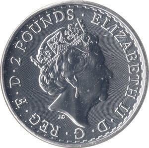 2023 SILVER BRITANNIA ONE OUNCE TWO POUNDS QUEEN ELIZABETH II (TRIDENT PRIVY) - Cambridgeshire Coins