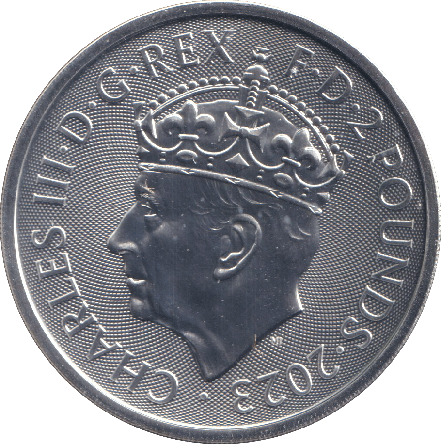 2023 SILVER CHARLES III CORONATION TWO POUNDS - SILVER 1 oz COINS - Cambridgeshire Coins