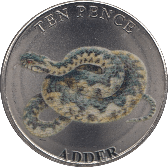 2023 TEN PENCE BAILIWICK OF GUERNSEY ADDER - WORLD COINS - Cambridgeshire Coins