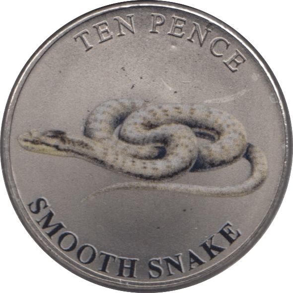 2023 TEN PENCE BAILIWICK OF GUERNSEY SMOOTH SNAKE - WORLD COINS - Cambridgeshire Coins