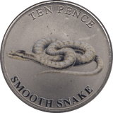 2023 TEN PENCE BAILIWICK OF GUERNSEY SMOOTH SNAKE - WORLD COINS - Cambridgeshire Coins