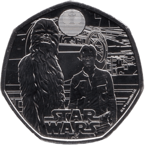 2024 FIFTY PENCE BRILLIANT UNCIRCULATED 50P HAN SOLO AND CHEWBACCA - 50p BU - Cambridgeshire Coins