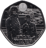 2024 FIFTY PENCE BRILLIANT UNCIRCULATED 50P HAN SOLO AND CHEWBACCA - 50p BU - Cambridgeshire Coins