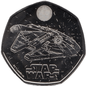 2024 FIFTY PENCE BRILLIANT UNCIRCULATED 50P MILLENIUM FALCON - 50p BU - Cambridgeshire Coins