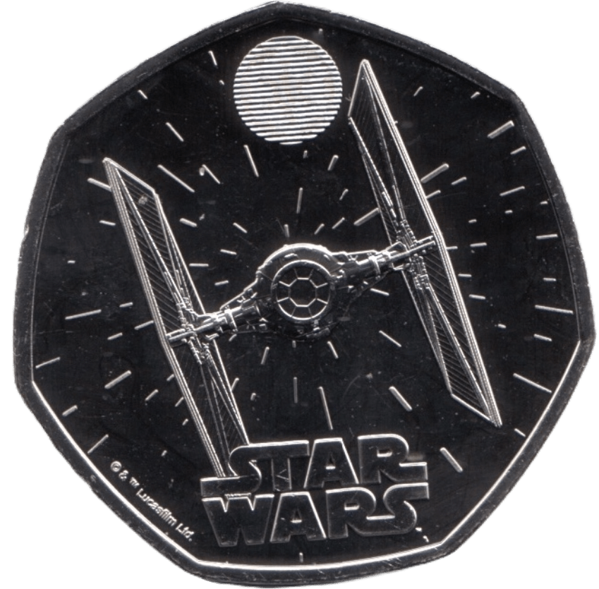 2024 FIFTY PENCE BRILLIANT UNCIRCULATED 50P TIE FIGHTER - 50p BU - Cambridgeshire Coins