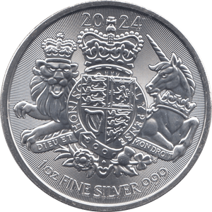 2024 SILVER ROYAL ARMS TWO POUNDS UK - SILVER 1 oz COINS - Cambridgeshire Coins