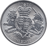 2024 SILVER ROYAL ARMS TWO POUNDS UK - SILVER 1 oz COINS - Cambridgeshire Coins