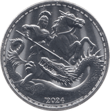 2024 SILVER ST GEORGE & THE DRAGON TWO POUNDS UK - SILVER 1 oz COINS - Cambridgeshire Coins