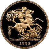 1995 GOLD FIVE POUND SOVEREIGN PF 69 ULTRA CAMEO