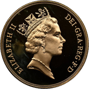 1985 GOLD FIVE POUND SOVEREIGN PF 69 ULTRA CAMEO