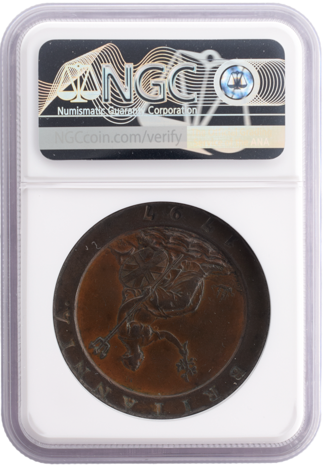 1797 TWOPENCE SOHO (NGC) XF45 BN