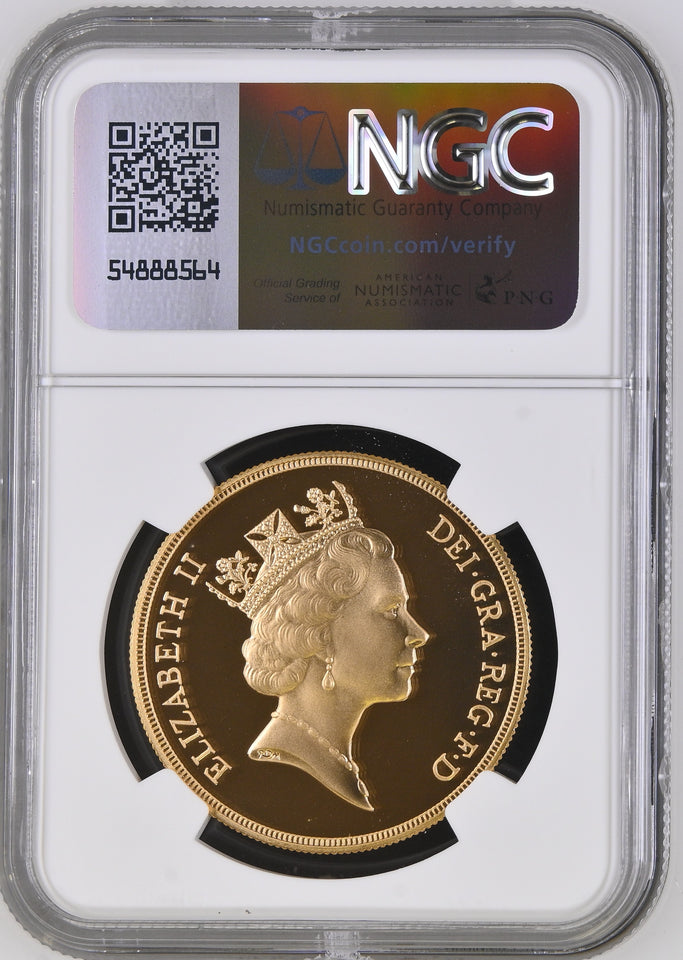 1995 GOLD FIVE POUND SOVEREIGN PF 69 ULTRA CAMEO