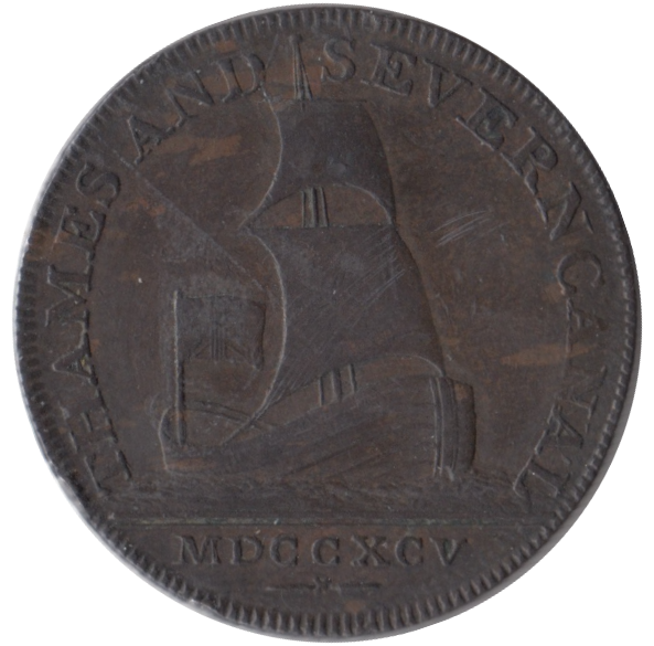 1795 HALFPENNY TOKEN BRIMSCOMBE PORT BIRMINGHAM