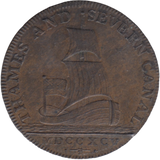 1795 HALFPENNY TOKEN BRIMSCOMBE PORT BIRMINGHAM