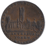 1794 HALFPENNY TOKEN CANTERBURY KENT