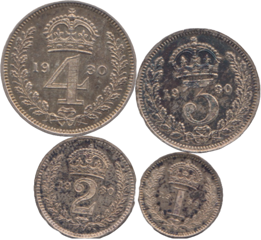 1930 MAUNDY SET GEORGE VI