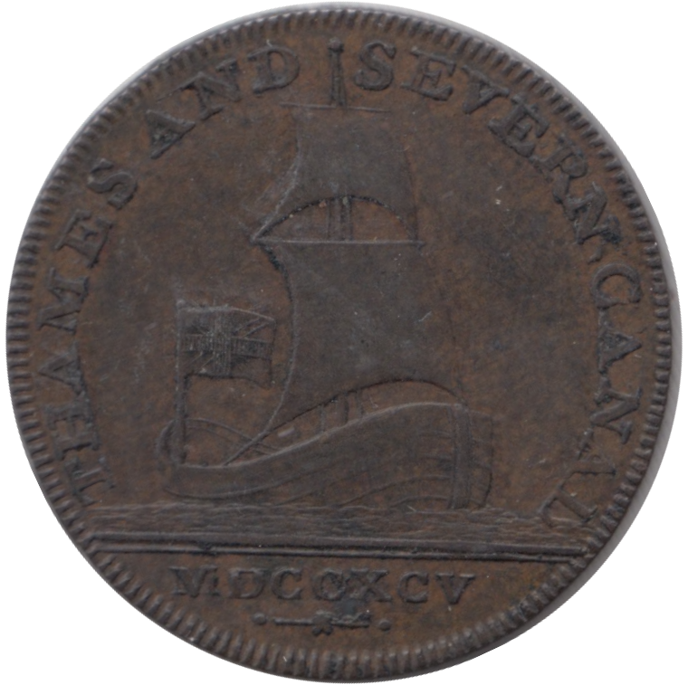 1795 HALFPENNY TOKEN BRIMSCOMBE PORT BIRMINGHAM