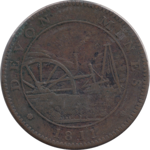 1811 PENNY MINERS TOKEN TAVISTOCK DEVON