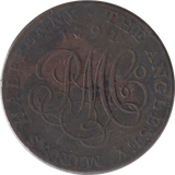 1791 HALFPENNY TOKEN ANGELSEY RNG CYPER DRUID