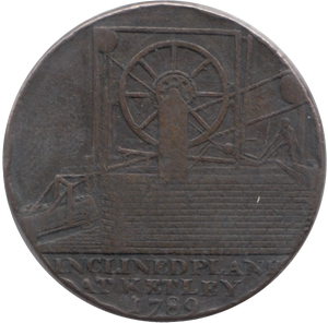 1792 HALFPENNY TOKEN SHROPSHIRE COLBROOK DALE IRON BRIDGE