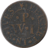 1665 FARTHING TOKEN  ST IVES CAMBRIDGESHIRE