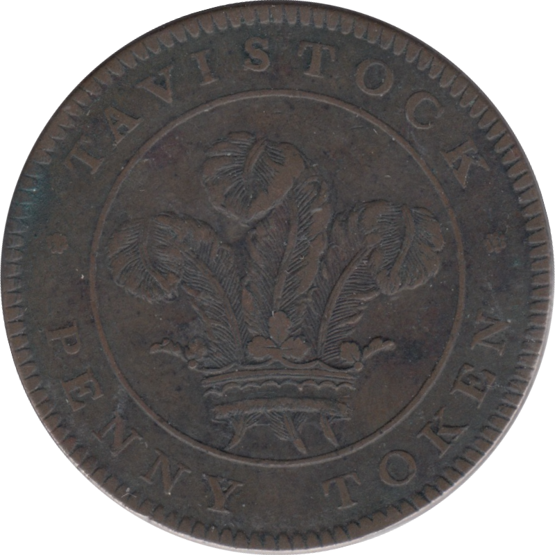 1811 PENNY MINERS TOKEN TAVISTOCK DEVON