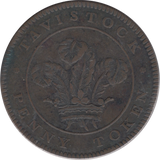 1811 PENNY MINERS TOKEN TAVISTOCK DEVON