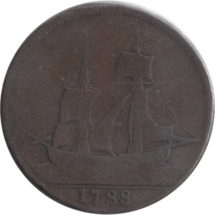 1788 HALFPENNY TOKEN WILKINSON IRONWORKS SHROPSHIRE