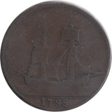 1788 HALFPENNY TOKEN WILKINSON IRONWORKS SHROPSHIRE