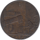 1793 HALFPENNY TOKEN WILKINSON IRONWORKS SHROPSHIRE