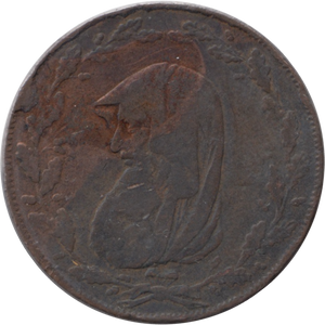 1791 HALFPENNY TOKEN ANGELSEY RNG CYPER DRUID