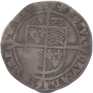 1573 SILVER SIXPENCE ELIZABETH I