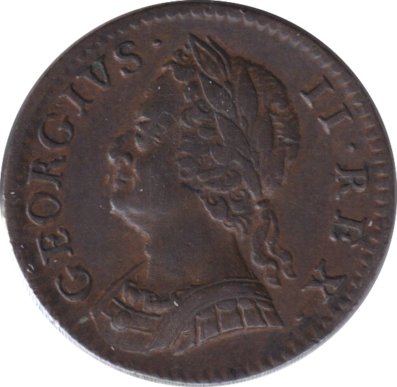 1754 FARTHING ( VF )