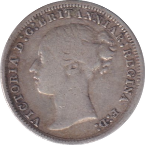 1874 THREEPENCE ( GF )