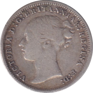 1874 THREEPENCE ( GF )