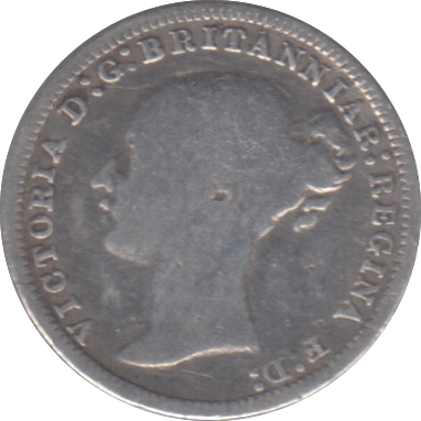 1875 THREEPENCE ( NF )