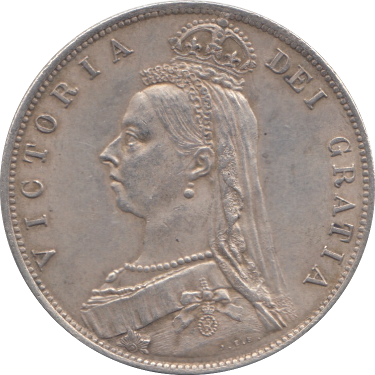 1887 HALFCROWN ( EF )