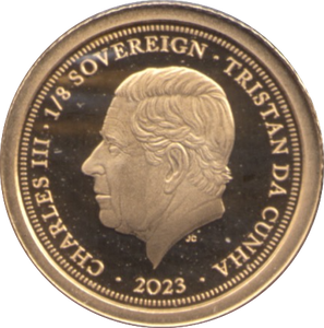 2023 22CT GOLD PLATINUM JUBILEE 1/8TH SOVEREIGN ( PROOF )
