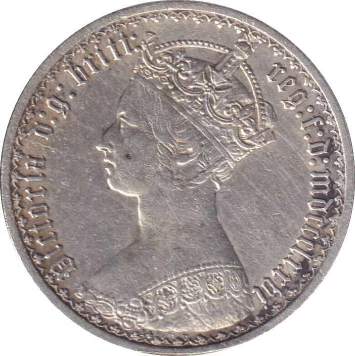 1874 FLORIN ( GVF ) DIE 14