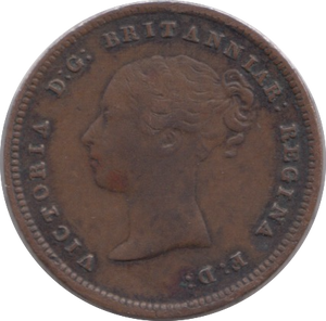 1843 HALF FARTHING ( VF )