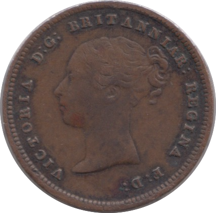 1843 HALF FARTHING ( VF )