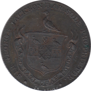 1795 HALFPENNY TOKEN NAVIGATION BISHOPS STORTFORD