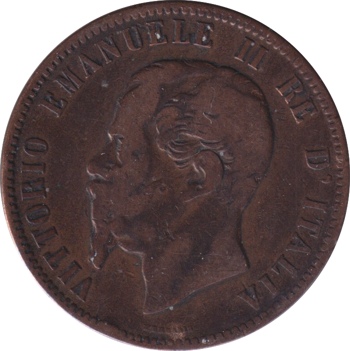 1863 10 CENTESIMI ITALY